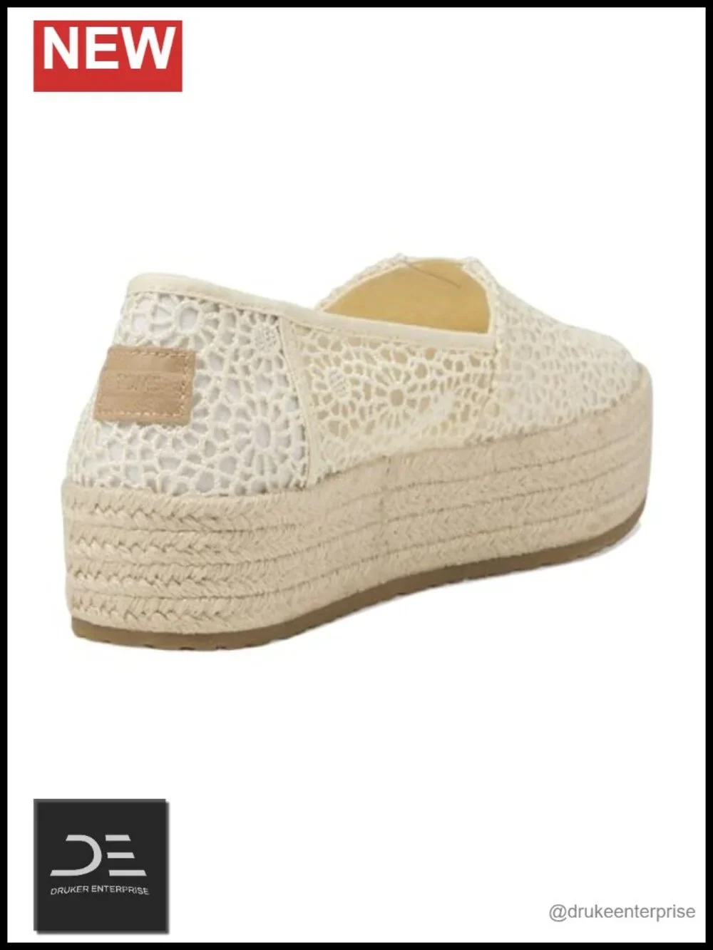 TOMS Women's Valencia Platform Espadrille Textile Upper OrthoLite Insole